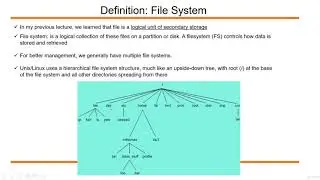 what is a File System in Unix/Linux?