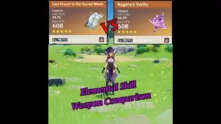 Lost Prayer vs Kagura's Verity Lisa Elemental Skill Raw Damage Test