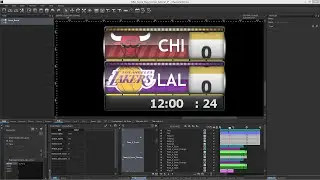 Setting up an animated, automated scorebug / scoreboard