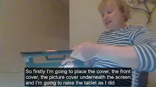 Viewing the magnifier in multi-capture mode (with captions)