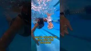 The arm angle of the freestyle stroke 