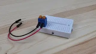 Установка клеммника на макетную плату