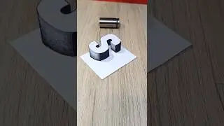 Dibujos 3D - Como Dibujar la Letra S #shorts