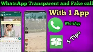 🔥WhatsApp transparent chatroom and Make fake call ||WhatsApp tips and tips||WABox WhatsApp features!