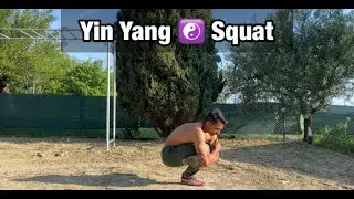 Yin Yang Squat ☯️ | The Bamboo Leg Project | #bambooleg #squat #singleleg