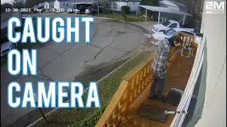 Trespasser Caught on Security Camera!