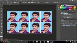 How to make passport size photo using adobe Photoshop cs6 - Hindi / Urdu