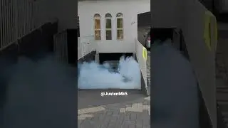 Burnout na Garagem de casa