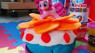 Learn how to make MLP Pony rainbow birthday cake of play-Doh