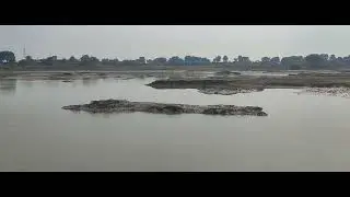 chhath ghaat cinematic view / chhath ghaat of village river 360 view