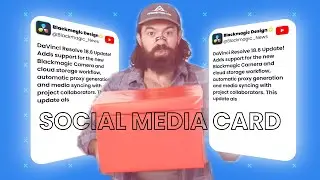 How to Edit Like ALEX HORMOZI in Davinci Resolve | Social Media Card