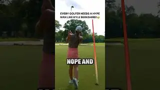 Every golfer needs a hype man like Kyle Berkshire!😂 #golf
