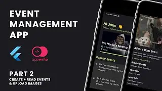 Event Management App using Flutter & Appwrite | Create + Read Events & Upload Images | Part 2
