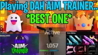 Playing DAH AIM TRAINER.. *THE BEST ONE YET* (🎃🍬)