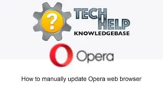 How to manually update Opera web browser