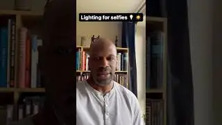 Lighting Tips for Selfie Videos #shorts
