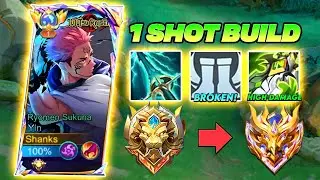 YIN BEST 1 SHOT BUILD REVEAL-NOW EASY RANKUP WITH THIS HIGH DAMAGE BUILD IN MLBB!