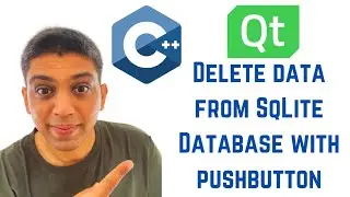 QT C++ GUI Tutorial - Delete data from SqLite Database with pushbutton