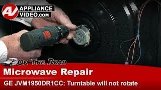 GE Microwave Repair - Turntable Will Not Rotate - Turntable Motor