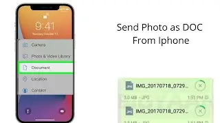 How To Send Photo as doc from iPhone WhatsApp