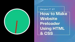 How To Make Website Preloader Using HTML CSS | Preloader CSS 2023