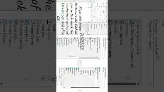 How to Add Developer Option in Main Menu in Excel