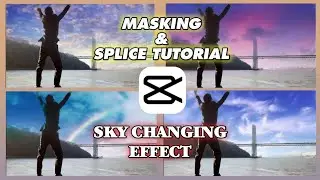 Capcut sky replacement effect - Masking and Splice tutorial