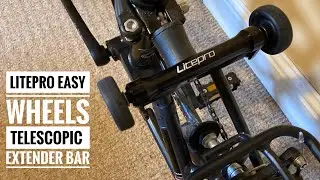 Litepro easy wheels extender on the Brompton.