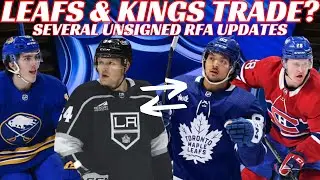 NHL Trade Rumours - Leafs & Kings Trade? Oilers, Habs, Ducks & Several Unsigned RFA Updates