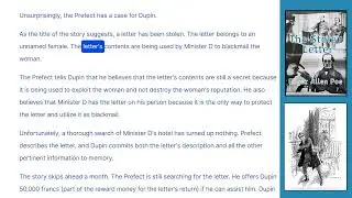 The Stolen Letter (Summary)