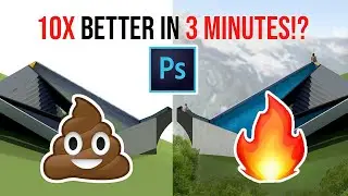 How to Post-Render in Photoshop - Beautiful Visualisations in Under 5 Minutes - Photoshop Tutorial