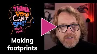 "Think You Can't Sing? Think Again!" free resources: Making footprints