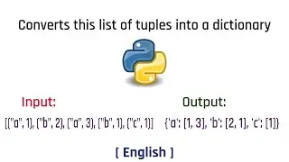 Converts this list of tuples into a dictionary | Python | English | Tutorial | 2023