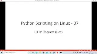 Python Scripting on Linux - Making  HTTP Get Request