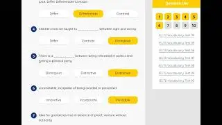 IELTS Vocabulary Test 05