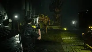 Resident Evil 2 Remake: Dr William Birkin Boss Fight - Stage 2 (No Damage)