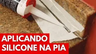 Como tirar e aplicar silicone na pia | AgilizaLab - Mari Pavan