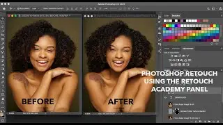 Natural Beauty retouch using retouch academy panel in photoshop