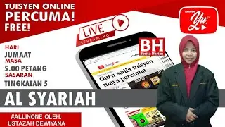 🔴[LIVE] AL SYARIAH TING.5, SUNAT HAJI & UMRAH OLEH USTAZAH DEWIYANA 