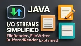Java I/O Streams Simplified 💡 | FileReader, FileWriter, BufferedReader Explained