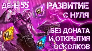 Raid: Shadow Legends. Развитие аккаунта с нуля. Без доната и открытия осколков. День 55.
