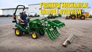 Frontier Mechanical Grapple for John Deere Compact Tractors
