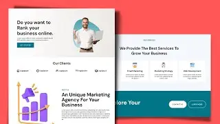 Landing page design Using HTML CSS Responsive | ScrollReaveal animations