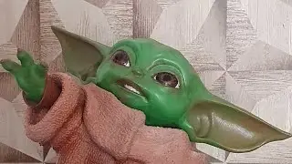 Pintura realista de olhos Baby Yoda The Child. Parte 2,