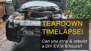 Teardown timelapse! Can you rebuild an EV conversion in 8 hours?