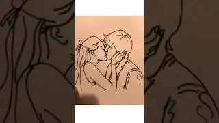 Öpüşen sevgili çizimi #shorts #drawingtutorial #couple #sevgili #love #kissing