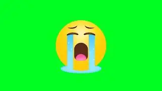sad emoji green screen animation||crying animated green screen