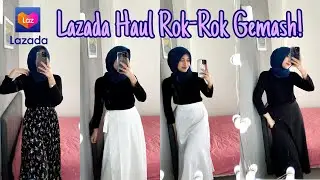 LAZADA 10.10 HAUL INDONESIA Rok gemash (Skirt Haul) Satin skirt, korean skirt! Under 100k!🤩