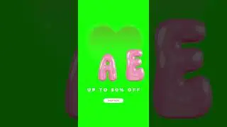 Green Screen Sale animation 