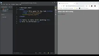 Getting setup & started HTML / CSS
